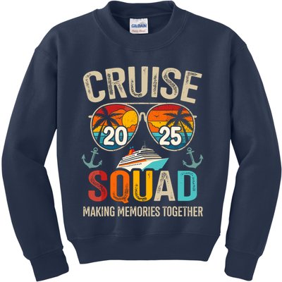 Cruise Squad 2025 Family Vacation Matching Group Summer Kids Sweatshirt