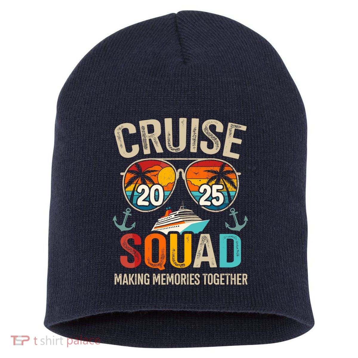 Cruise Squad 2025 Family Vacation Matching Group Summer Short Acrylic Beanie