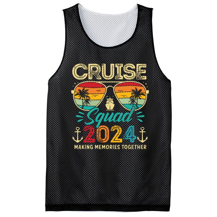 Cruise Squad 2024 Family Group Matching Summer Vacation Mesh Reversible Basketball Jersey Tank