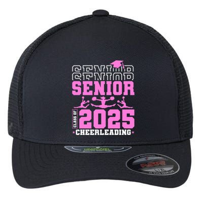 Cheer Senior 2025 Class Of 2025 Cheerleading Senior Funny Gift Flexfit Unipanel Trucker Cap