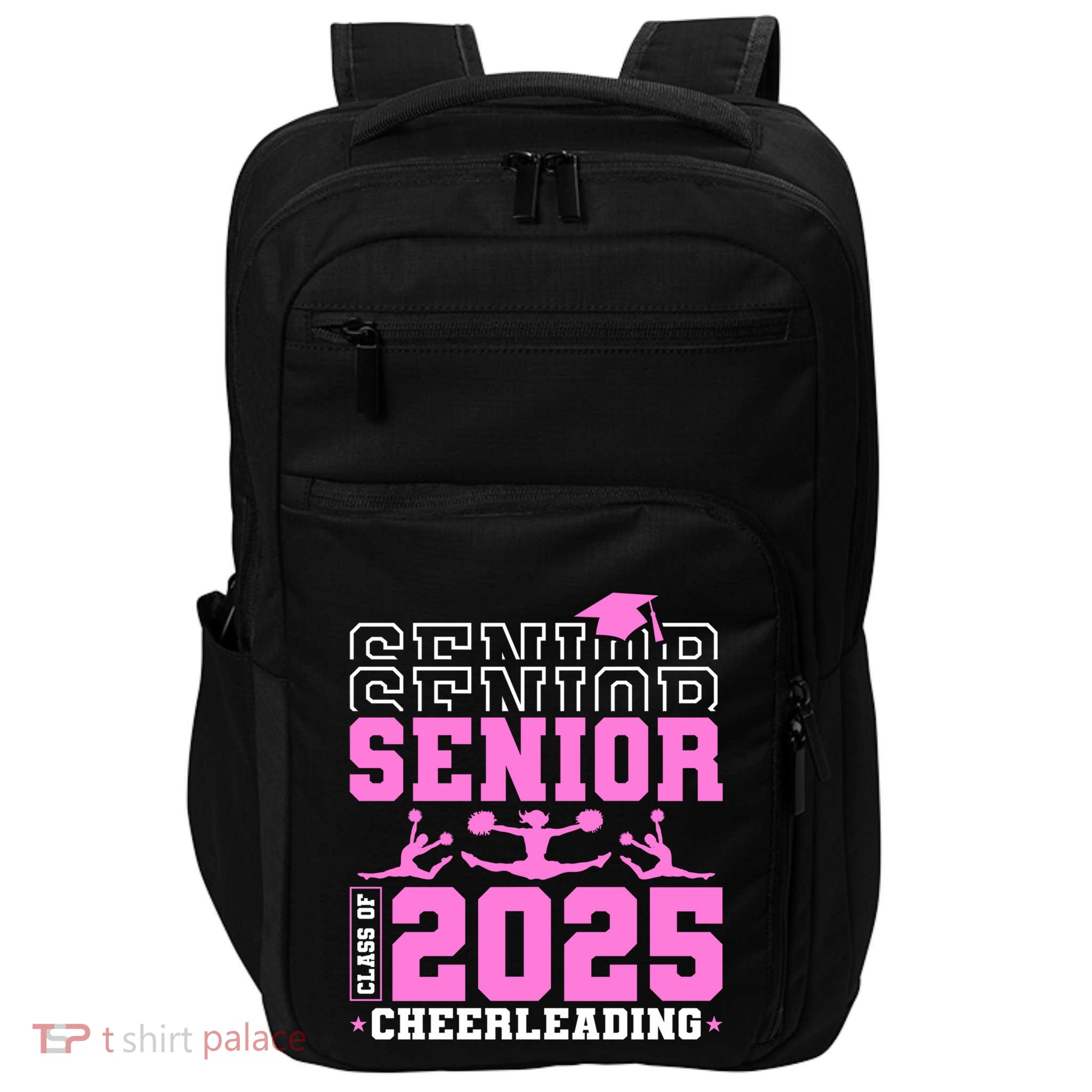 Cheer Senior 2025 Class Of 2025 Cheerleading Senior Funny Gift Impact Tech Backpack