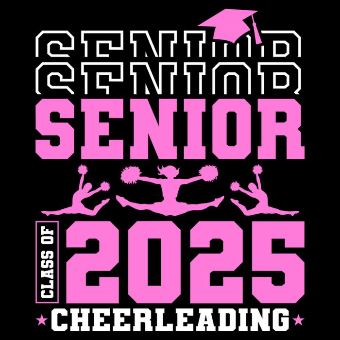 Cheer Senior 2025 Class Of 2025 Cheerleading Senior Funny Gift Drawstring Bag