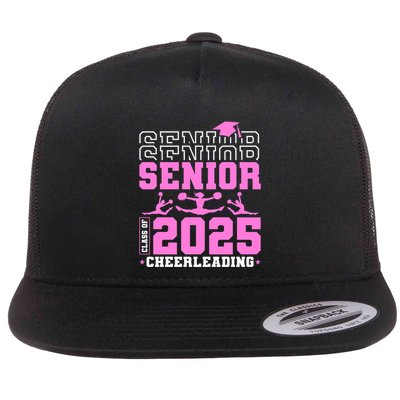 Cheer Senior 2025 Class Of 2025 Cheerleading Senior Funny Gift Flatbill Hat