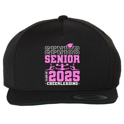 Cheer Senior 2025 Class Of 2025 Cheerleading Senior Funny Gift Wool Snapback Cap