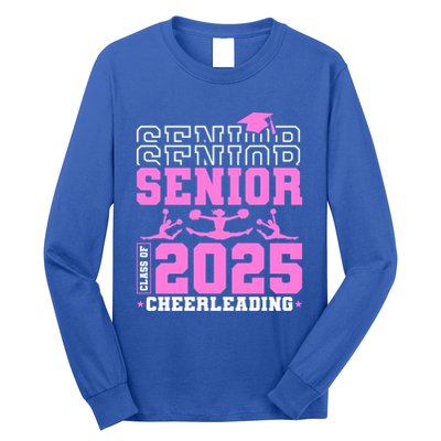 Cheer Senior 2025 Class Of 2025 Cheerleading Senior Funny Gift Long Sleeve Shirt