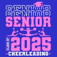 Cheer Senior 2025 Class Of 2025 Cheerleading Senior Funny Gift Button
