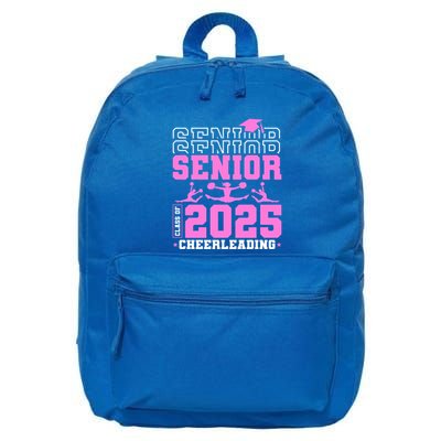 Cheer Senior 2025 Class Of 2025 Cheerleading Senior Funny Gift 16 in Basic Backpack