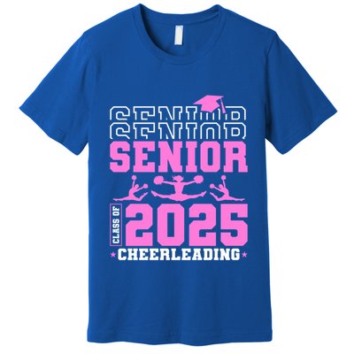 Cheer Senior 2025 Class Of 2025 Cheerleading Senior Funny Gift Premium T-Shirt