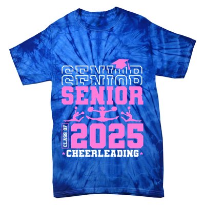 Cheer Senior 2025 Class Of 2025 Cheerleading Senior Funny Gift Tie-Dye T-Shirt
