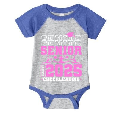 Cheer Senior 2025 Class Of 2025 Cheerleading Senior Funny Gift Infant Baby Jersey Bodysuit