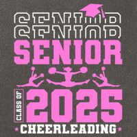 Cheer Senior 2025 Class Of 2025 Cheerleading Senior Funny Gift Cotton Canvas Backpack