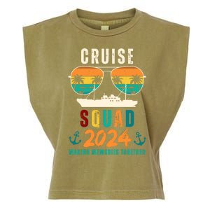 Cruise Squad 2024 Making Memories Together Garment-Dyed Women's Muscle Tee