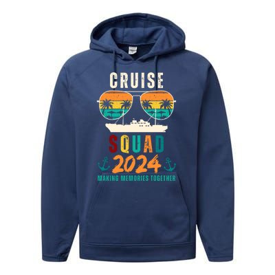 Cruise Squad 2024 Making Memories Together Performance Fleece Hoodie