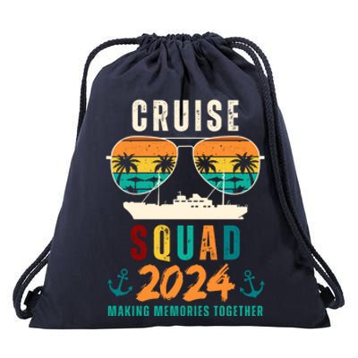 Cruise Squad 2024 Making Memories Together Drawstring Bag