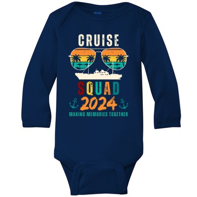 Cruise Squad 2024 Making Memories Together Baby Long Sleeve Bodysuit