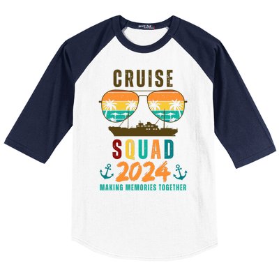 Cruise Squad 2024 Making Memories Together Baseball Sleeve Shirt