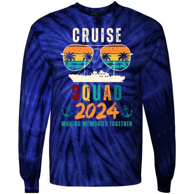 Cruise Squad 2024 Making Memories Together Tie-Dye Long Sleeve Shirt