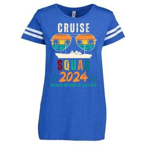 Cruise Squad 2024 Making Memories Together Enza Ladies Jersey Football T-Shirt