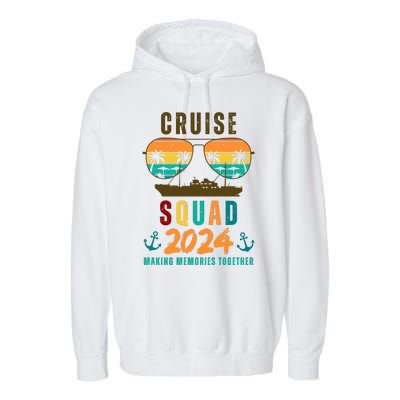 Cruise Squad 2024 Making Memories Together Garment-Dyed Fleece Hoodie