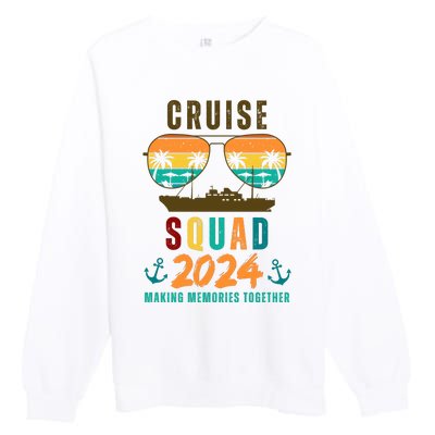 Cruise Squad 2024 Making Memories Together Premium Crewneck Sweatshirt