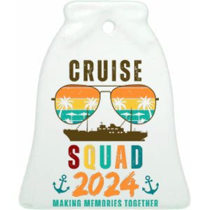 Cruise Squad 2024 Making Memories Together Ceramic Bell Ornament