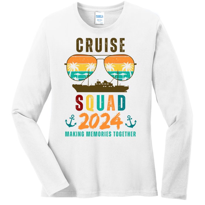 Cruise Squad 2024 Making Memories Together Ladies Long Sleeve Shirt