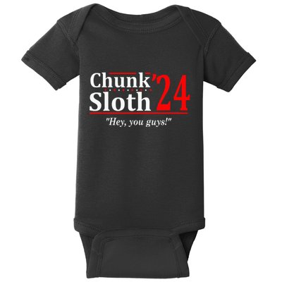 Chunk Sloth 24 Hey You Guys Baby Bodysuit