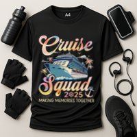 Cruise Squad 2025 Family Group Matching Summer Vacation Cooling Performance Crew T-Shirt