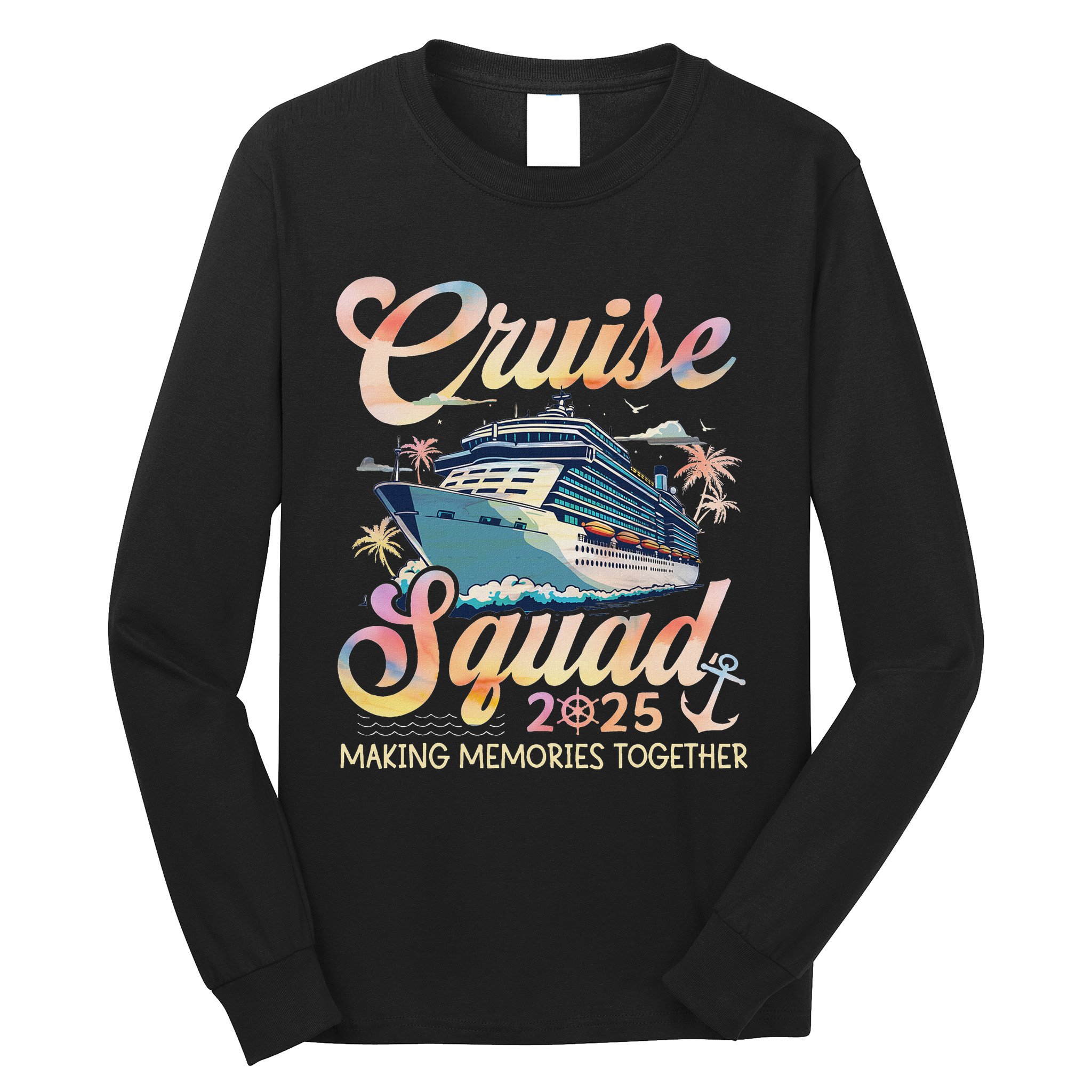 Cruise Squad 2025 Family Group Matching Summer Vacation Long Sleeve Shirt