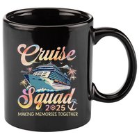 Cruise Squad 2025 Family Group Matching Summer Vacation 11oz C Handle Ceramic Mug