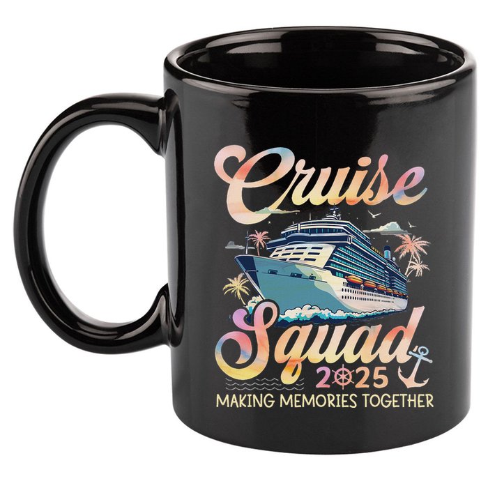 Cruise Squad 2025 Family Group Matching Summer Vacation 11oz C Handle Ceramic Mug