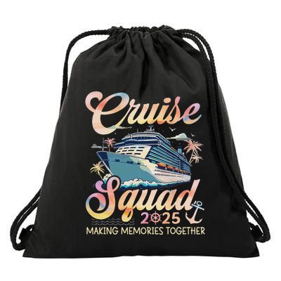 Cruise Squad 2025 Family Group Matching Summer Vacation Drawstring Bag