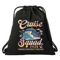 Cruise Squad 2025 Family Group Matching Summer Vacation Drawstring Bag