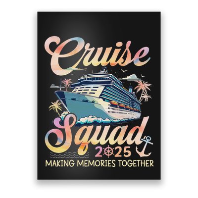 Cruise Squad 2025 Family Group Matching Summer Vacation Poster