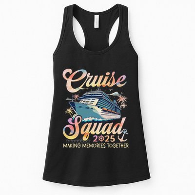 Cruise Squad 2025 Family Group Matching Summer Vacation Womens Tank Top