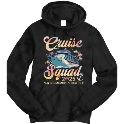 Cruise Squad 2025 Family Group Matching Summer Vacation Tie Dye Hoodie