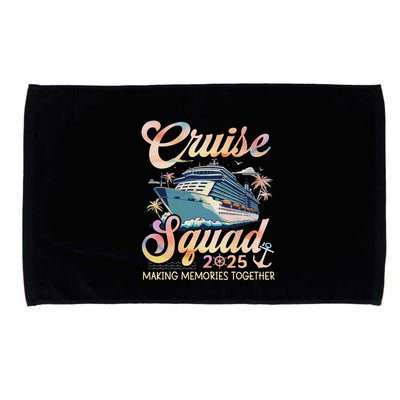 Cruise Squad 2025 Family Group Matching Summer Vacation Microfiber Hand Towel