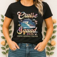Cruise Squad 2025 Family Group Matching Summer Vacation Womens T-Shirt