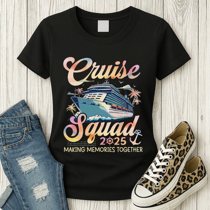 Cruise Squad 2025 Family Group Matching Summer Vacation Womens T-Shirt