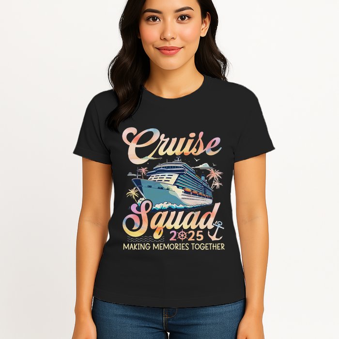Cruise Squad 2025 Family Group Matching Summer Vacation Womens T-Shirt