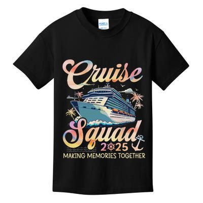 Cruise Squad 2025 Family Group Matching Summer Vacation Kids T-Shirt