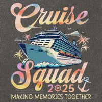 Cruise Squad 2025 Family Group Matching Summer Vacation Cotton Canvas Backpack