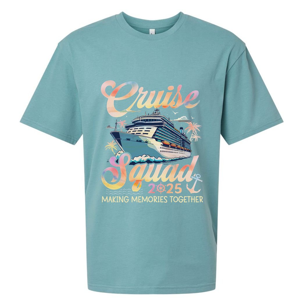 Cruise Squad 2025 Family Group Matching Summer Vacation Sueded Cloud Jersey T-Shirt
