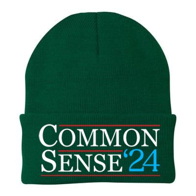 Common Sense 2024 Funny Political Election Sarcastic Knit Cap Winter Beanie