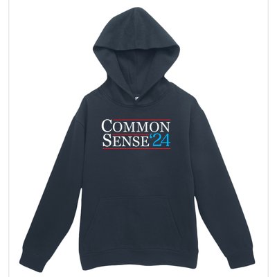 Common Sense 2024 Funny Political Election Sarcastic Urban Pullover Hoodie