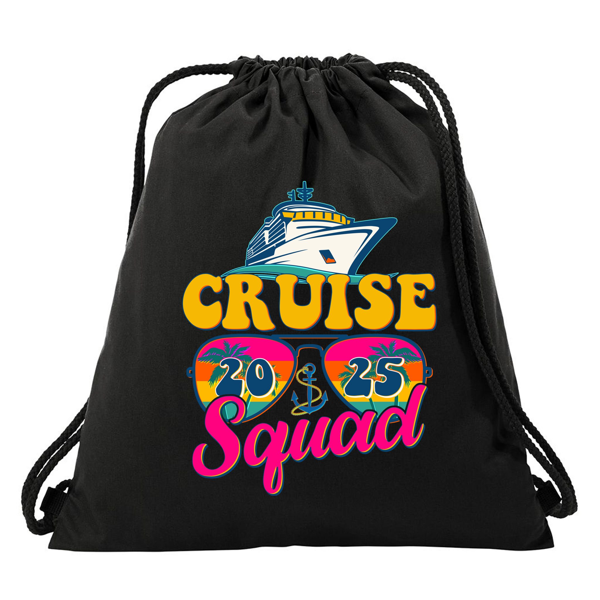 Cruise Squad 2025 Drawstring Bag