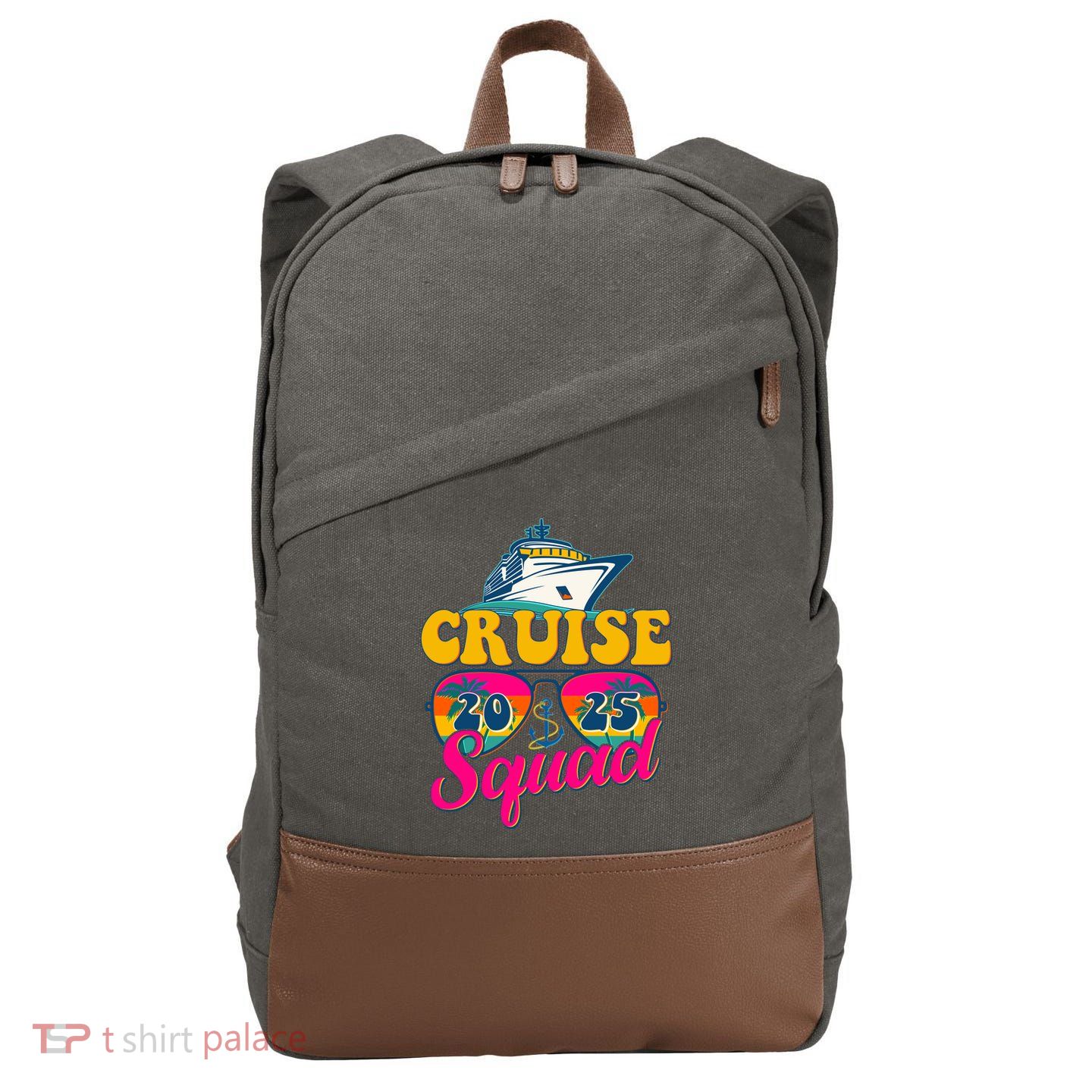Cruise Squad 2025 Cotton Canvas Backpack