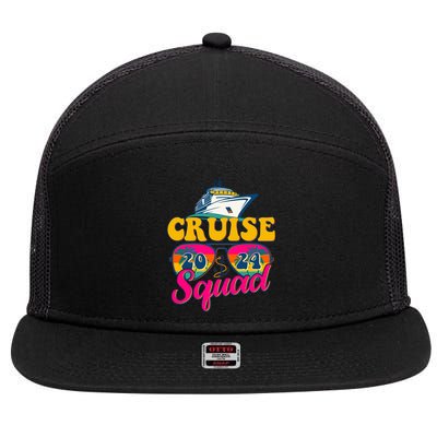 Cruise Squad 2024 7 Panel Mesh Trucker Snapback Hat