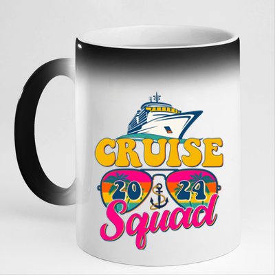 Cruise Squad 2024 11oz Black Color Changing Mug