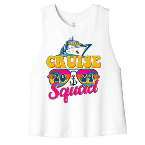 Cruise Squad 2024 Women's Racerback Cropped Tank